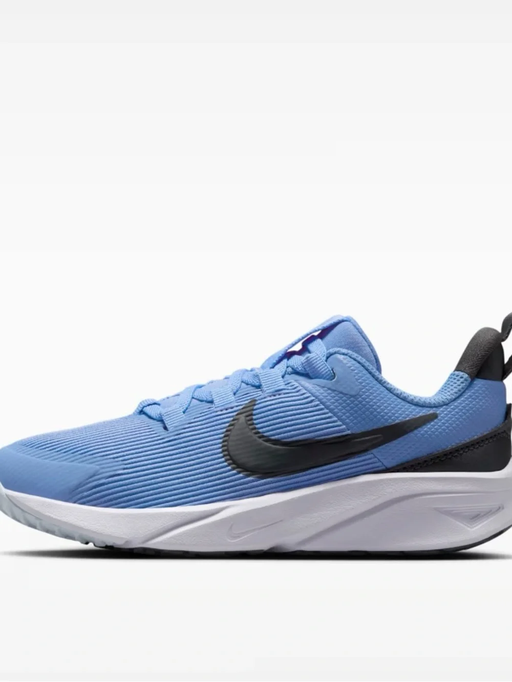 Nike Kids Light Blue Sneakers with Black Swoosh